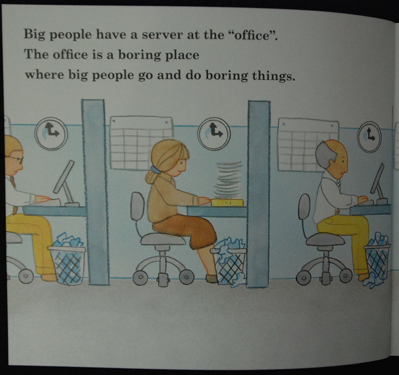 Illustration for article titled Microsoft's Brainwashing Children's Book: Mommy, Where Do Servers Come From?